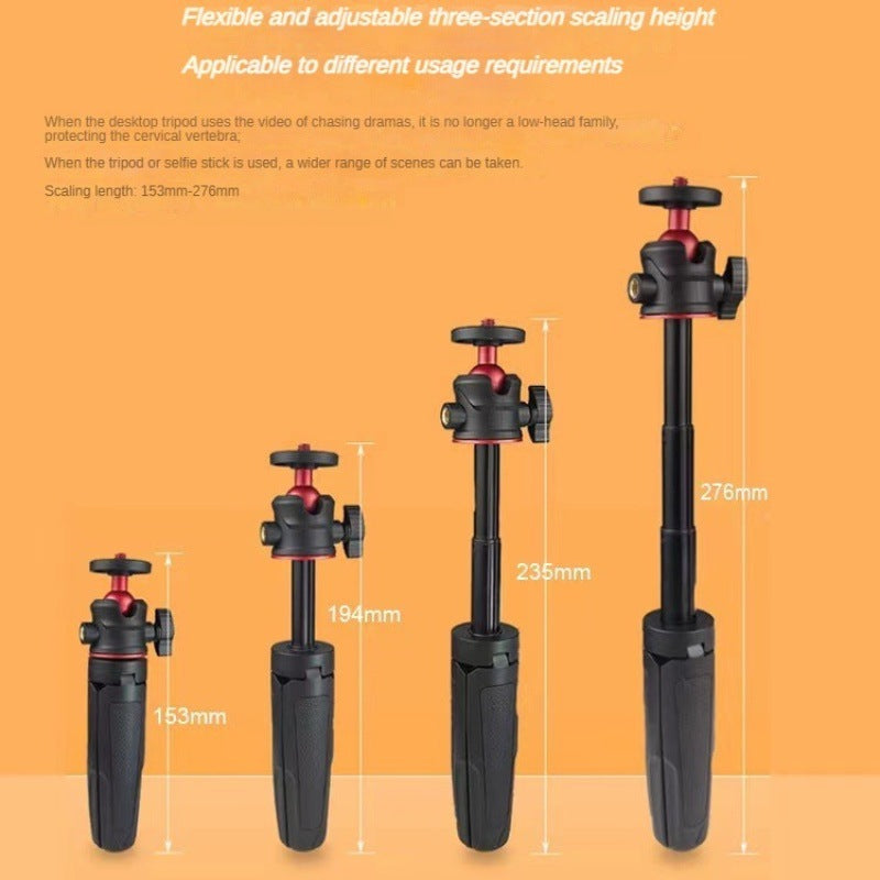 Mini desktop selfie stick tripod handheld photography live vlog camera mobile phone portable telescopic stand