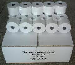 Mo energi 80 X 83 thermal till roll (red line) 5 in pack